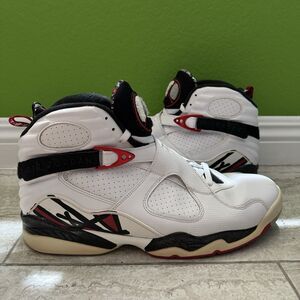 Nike Air Jordan 8 VIII Retro Alternate 305381-104 Red Black White Men's Size 14